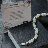 Moonstone silver bracelet
